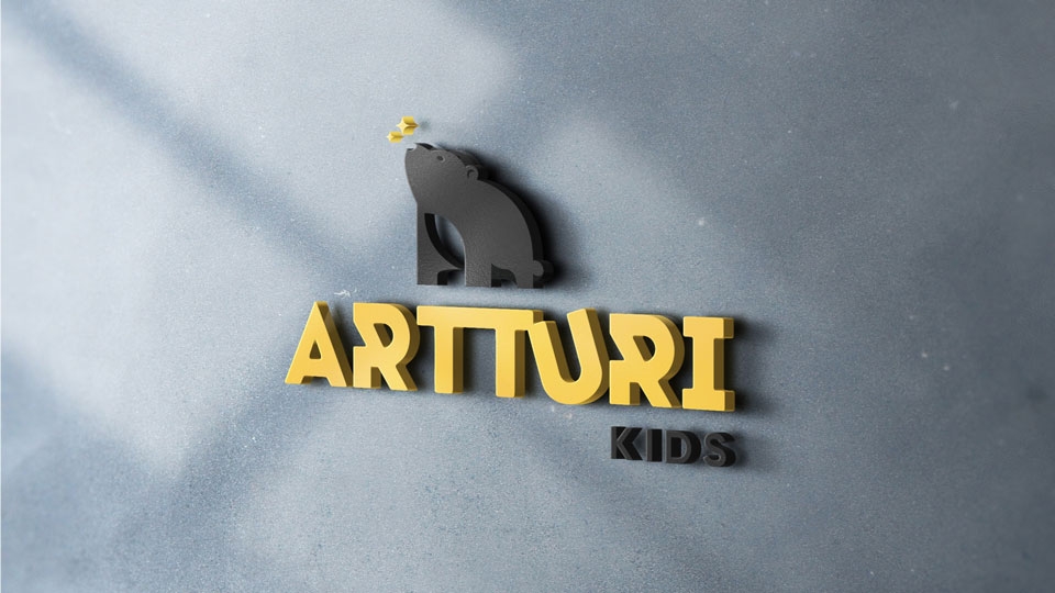 Criação de Logotipo para marca ARTTURI Kids