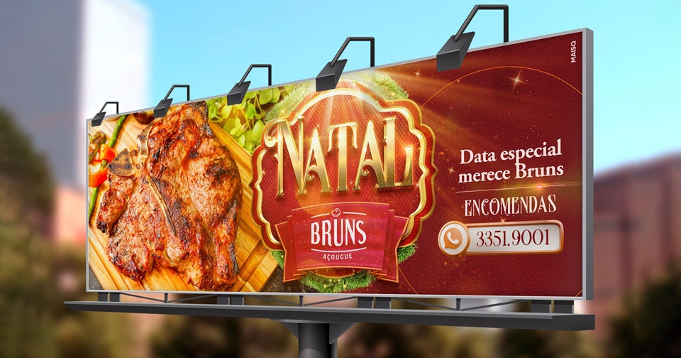 Campanha de Natal para Açougue Bruns