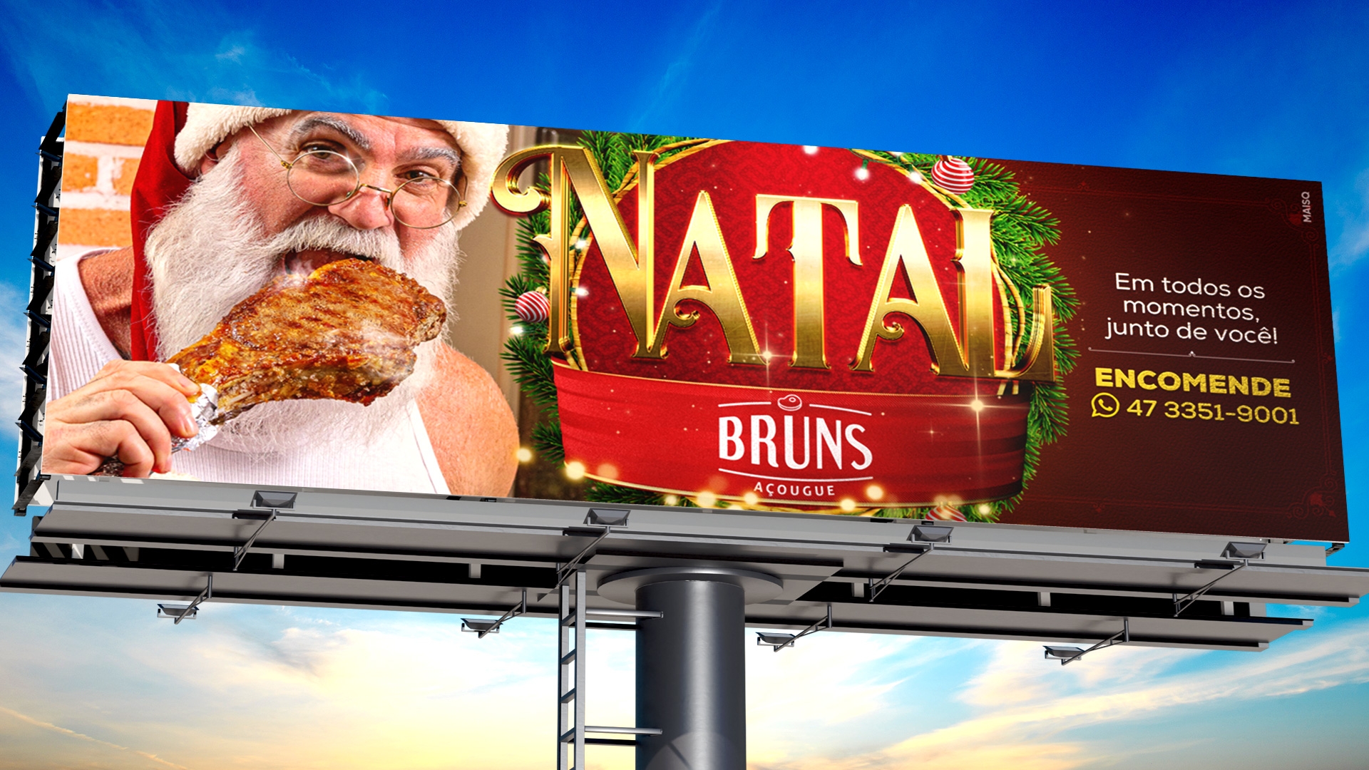 Campanha de Natal Açougue Bruns 2023