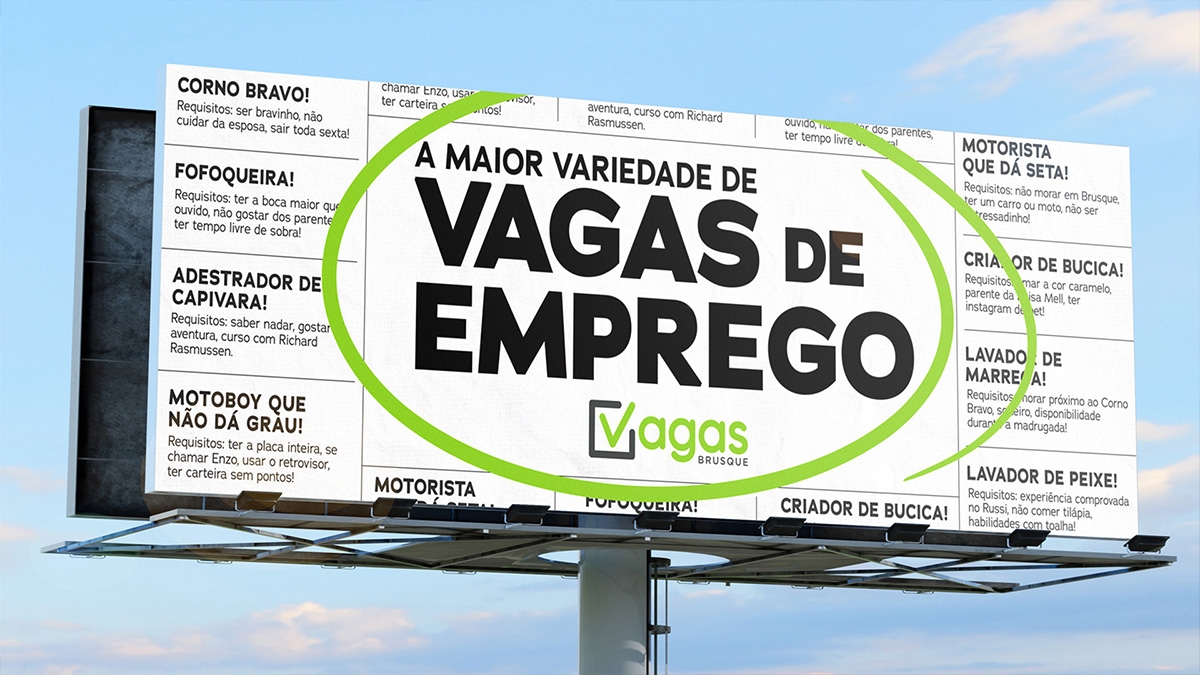 Campanha Publicitária para Vagas Brusque
