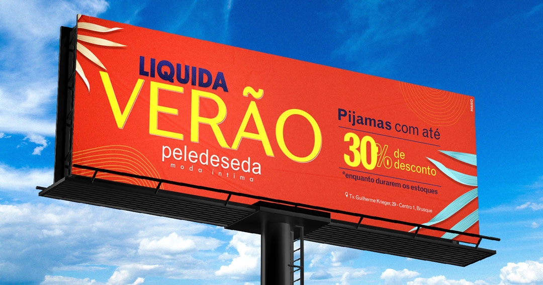 Material para Campanha Liquida Verão da Pele de Seda