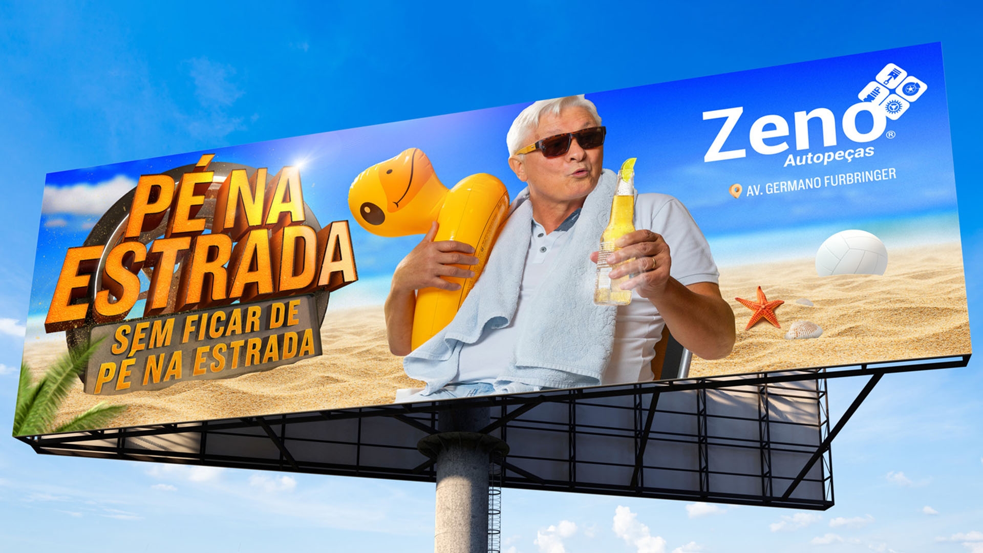 Pé na Estrada, sem ficar de Pé na Estrada - Campanha de Férias da Zeno Autopeças.