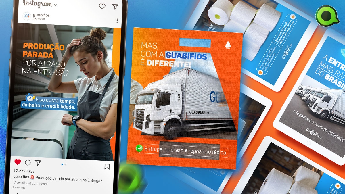 Artes para Redes Sociais e Anúncios da Guabifios