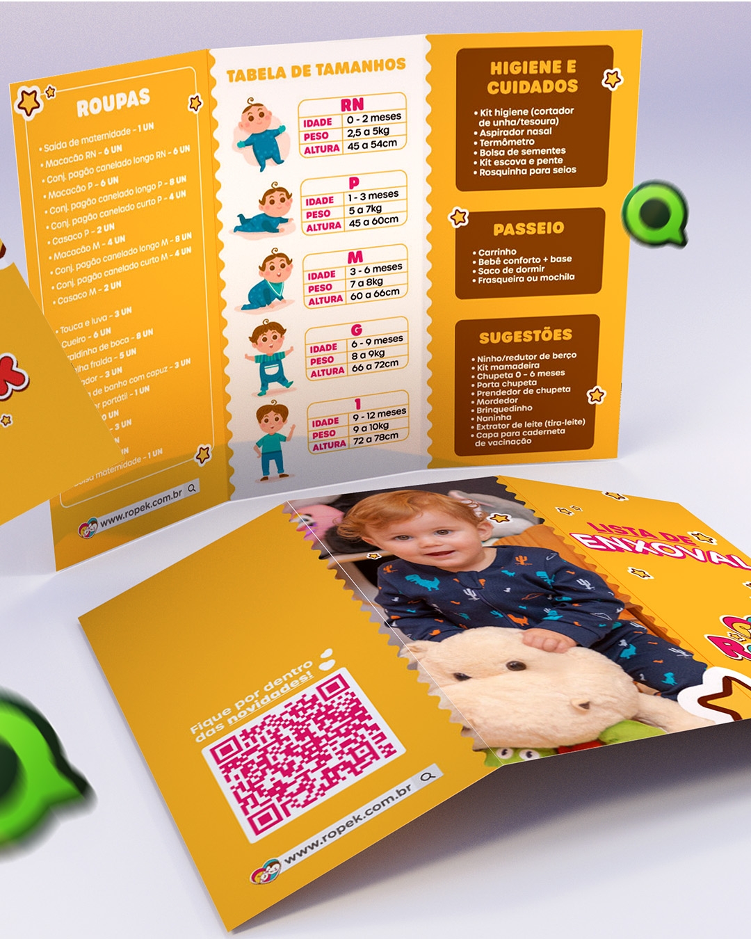 Materiais Impressos para a Ropek Moda Bebê 2