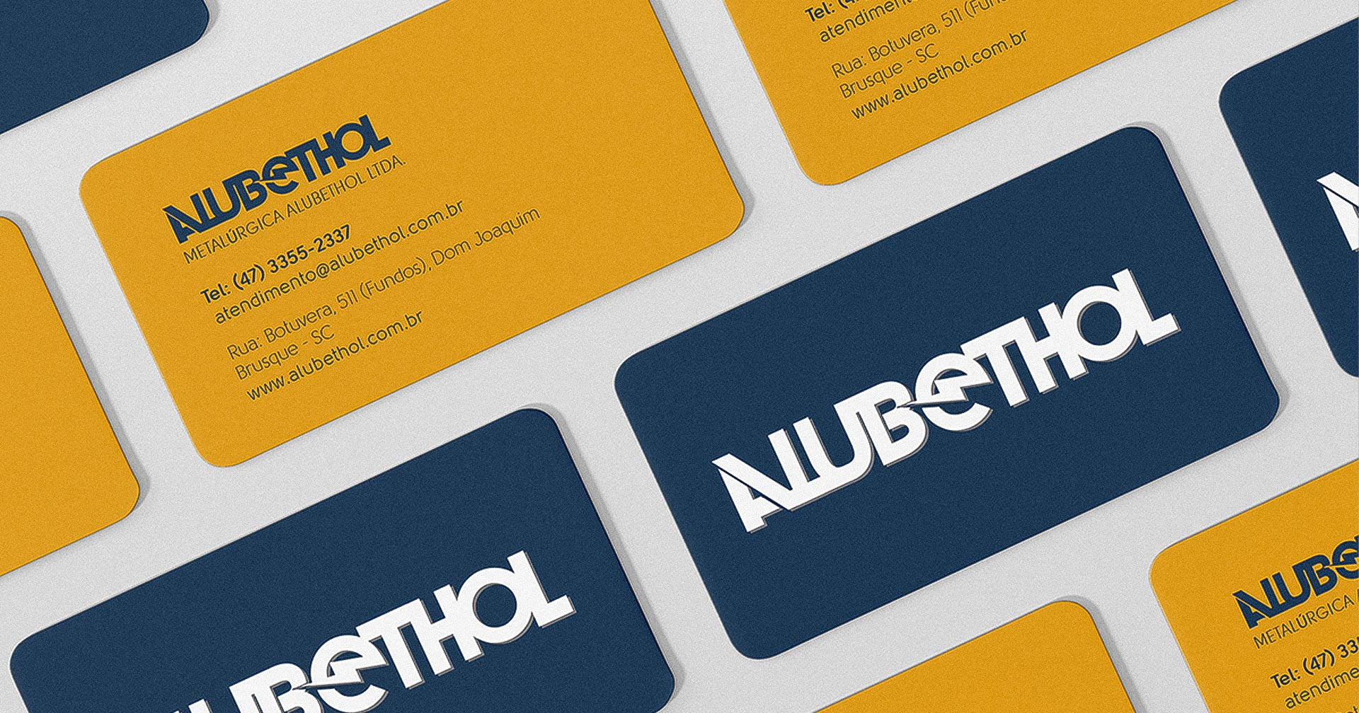 Criação de Logotipo e Identidade Visual para Metalúrgica Alubethol