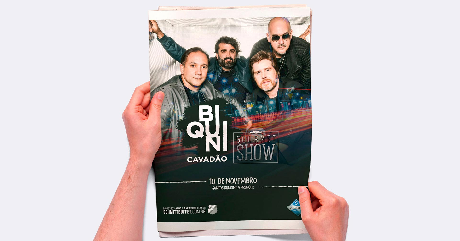 Campanha Publicitária para o Gourmet Show com Biquini Cavadão