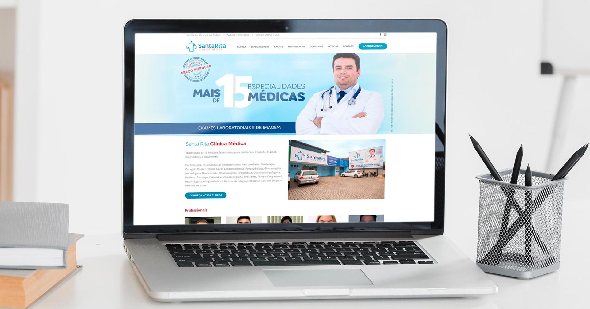 Criação de Site Santa Rita Clínica Médica