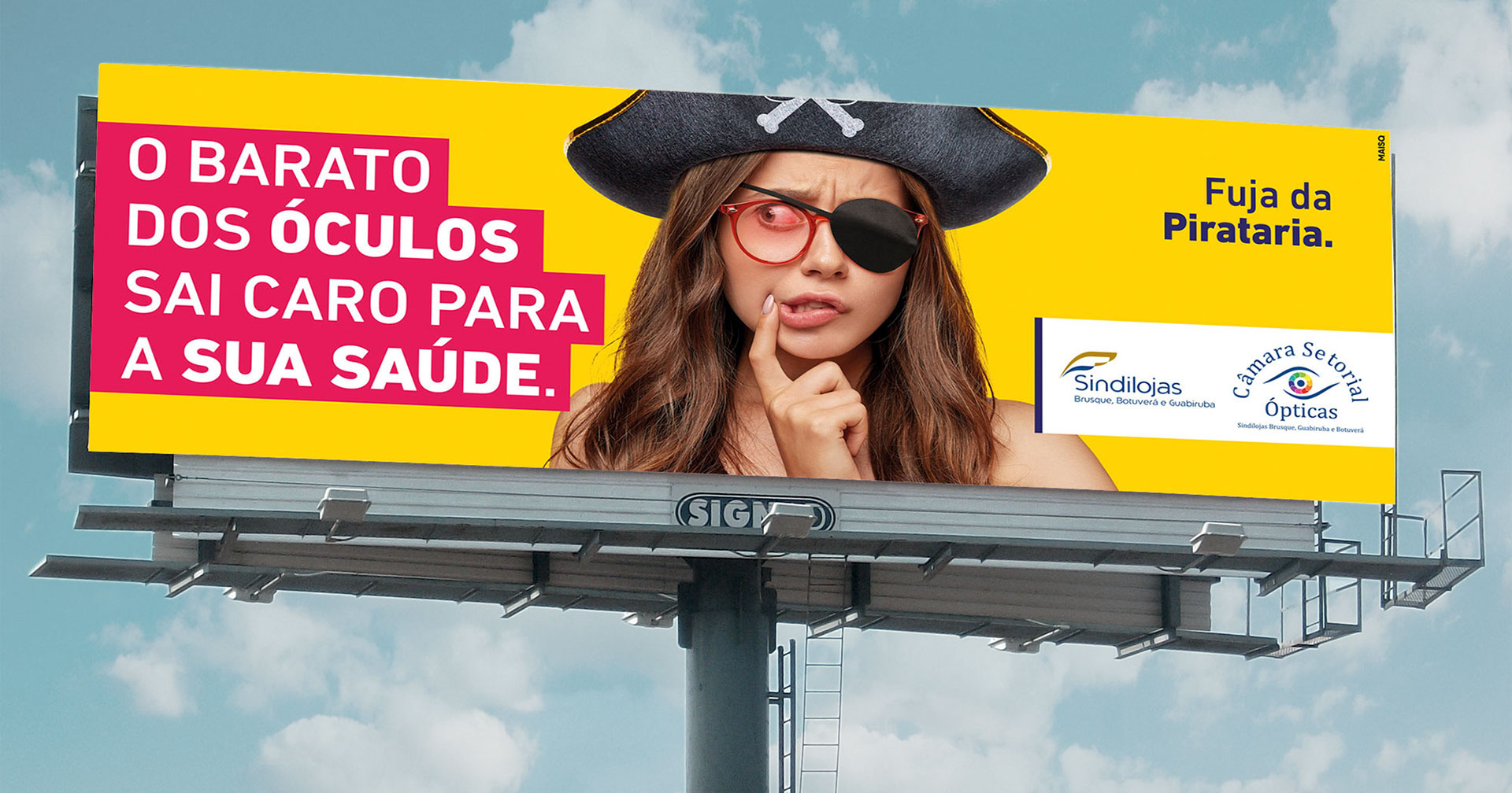 Campanha Publicitária Contra Pirataria - Câmara de Óticas