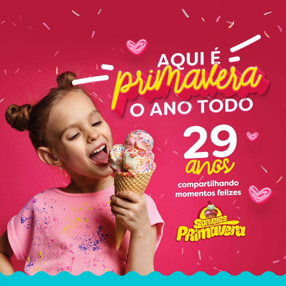 Campanha de Aniversário Sorvetes Primavera 3
