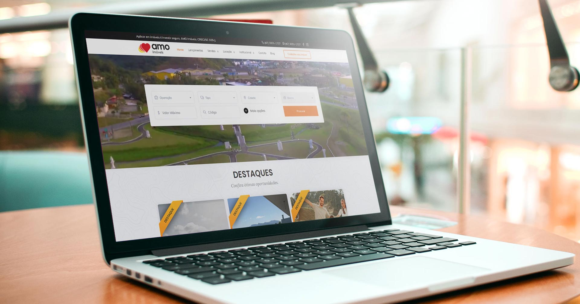 Criação de Site Amo Imóveis