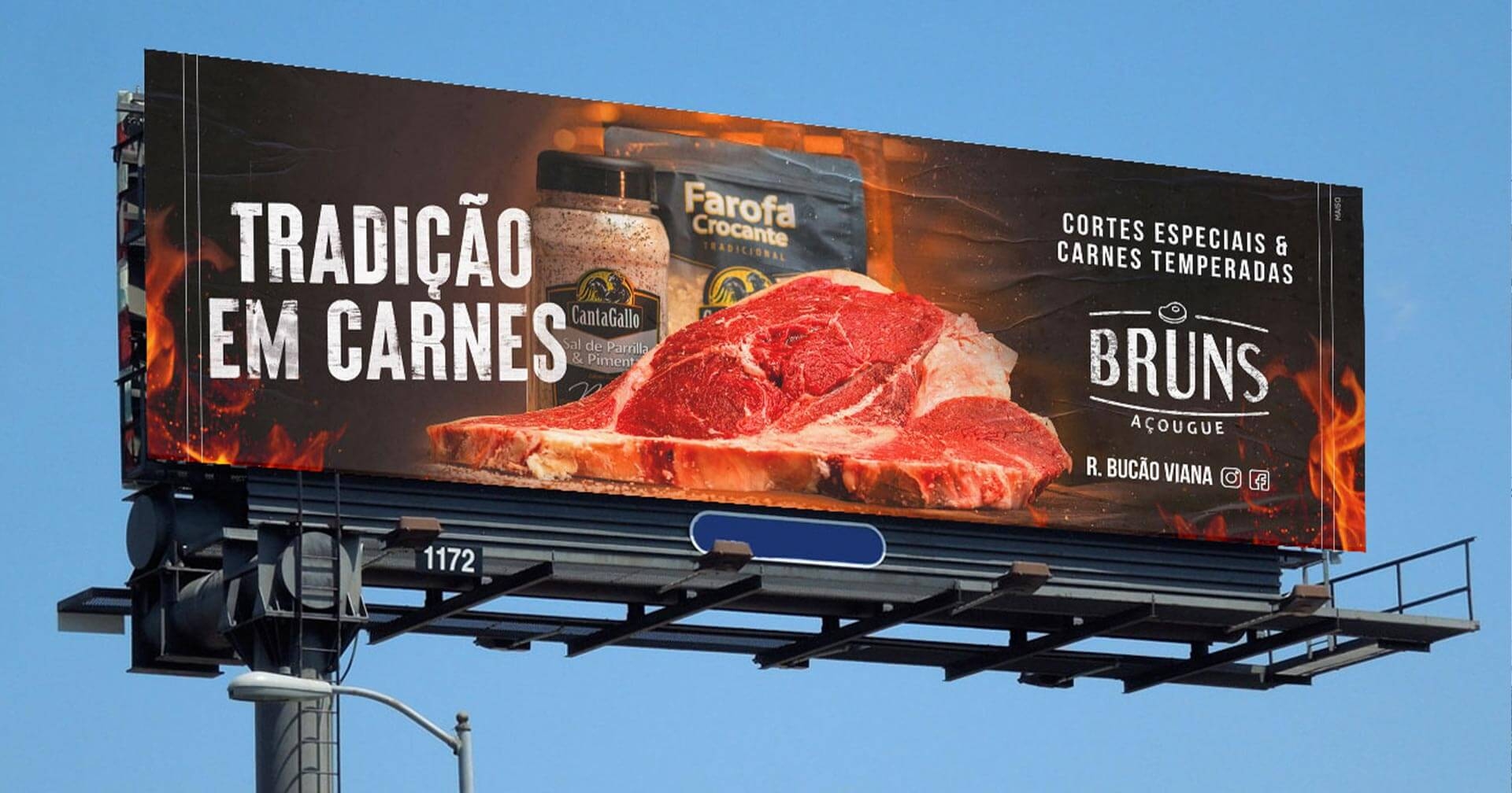 Campanha Tradição em Carnes para Açougue Bruns