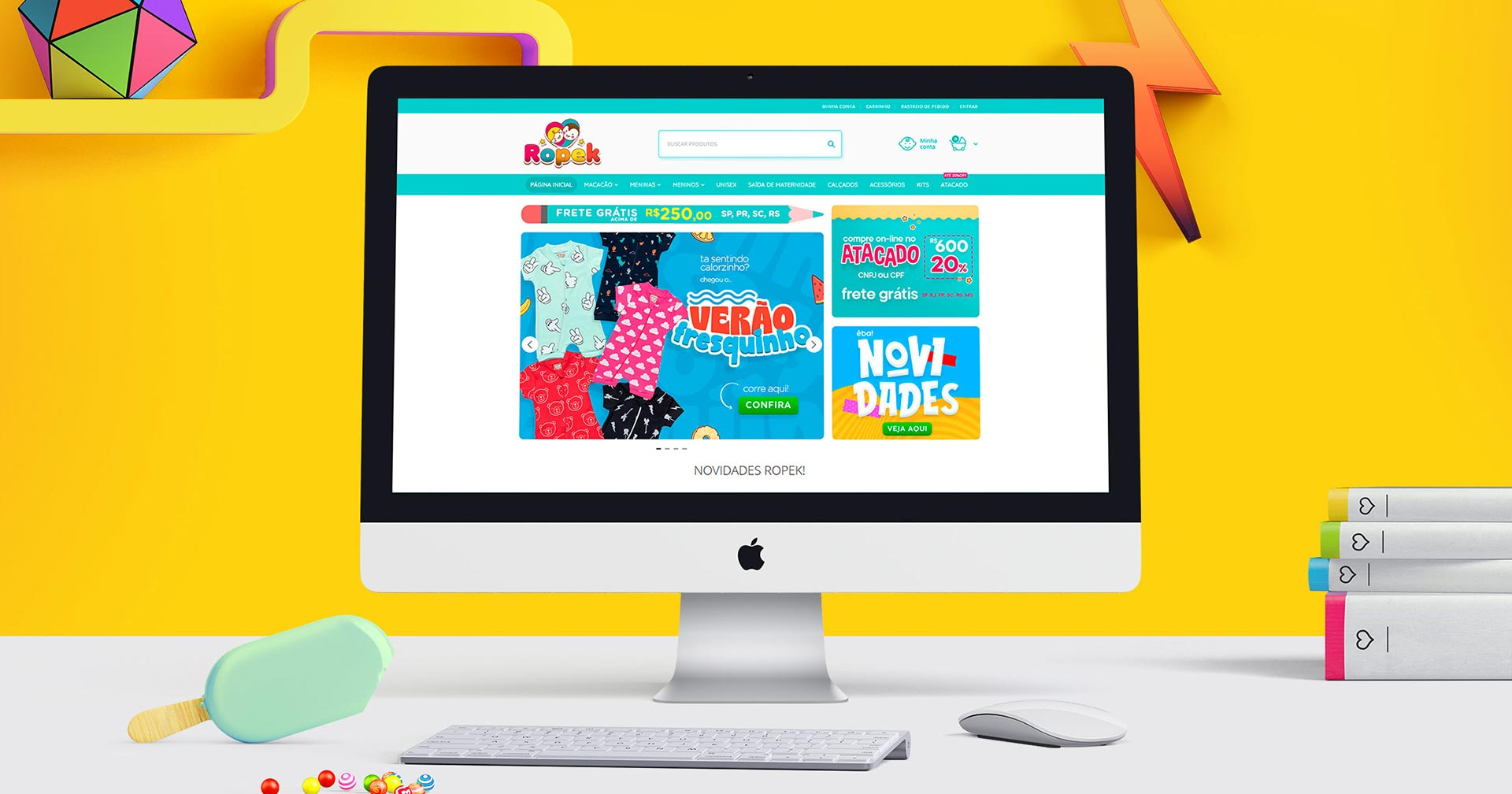 Criação de Site Ropek Moda Bebê