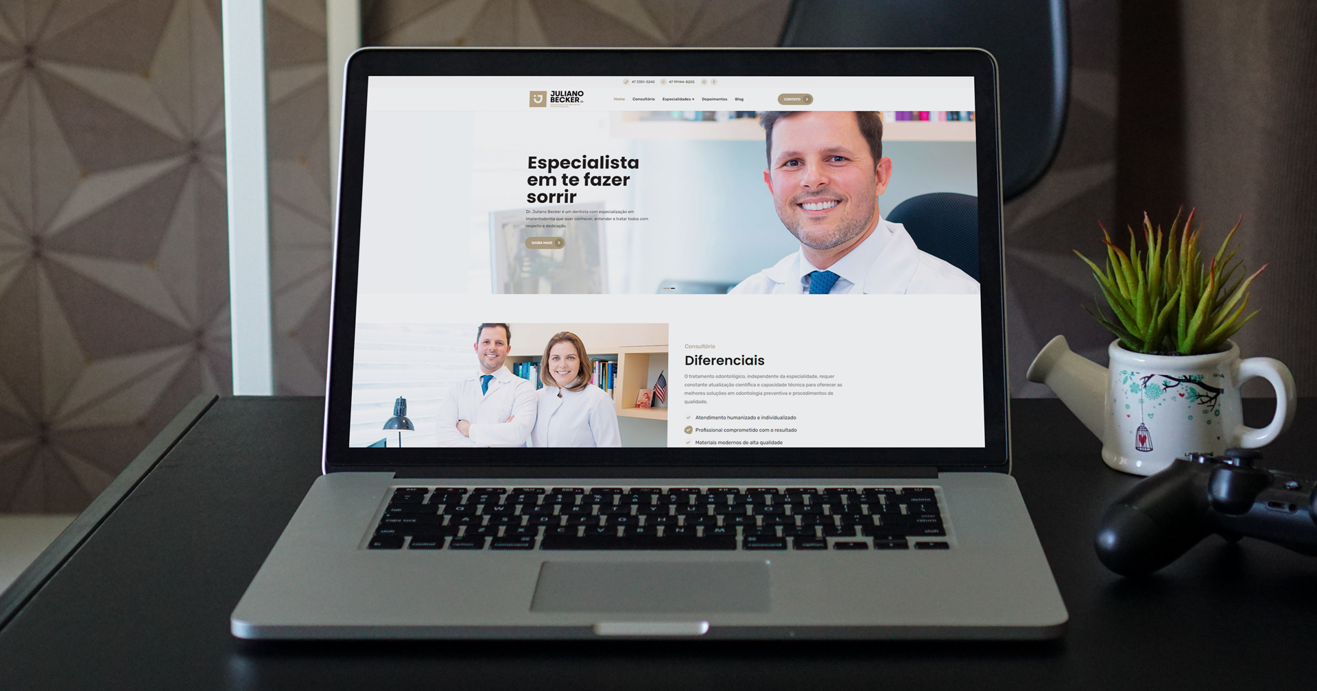 Criação de Site para o doutor Juliano Becker