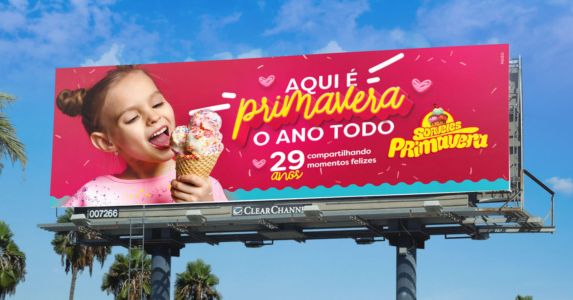 Campanha de Aniversário Sorvetes Primavera