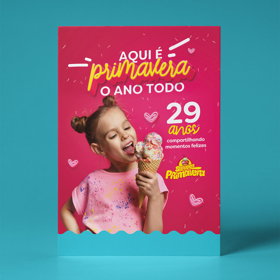 Campanha de Aniversário Sorvetes Primavera 2