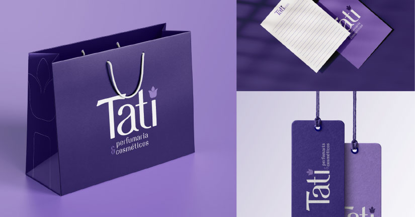 Logotipo Tati Perfumaria & Cosméticos