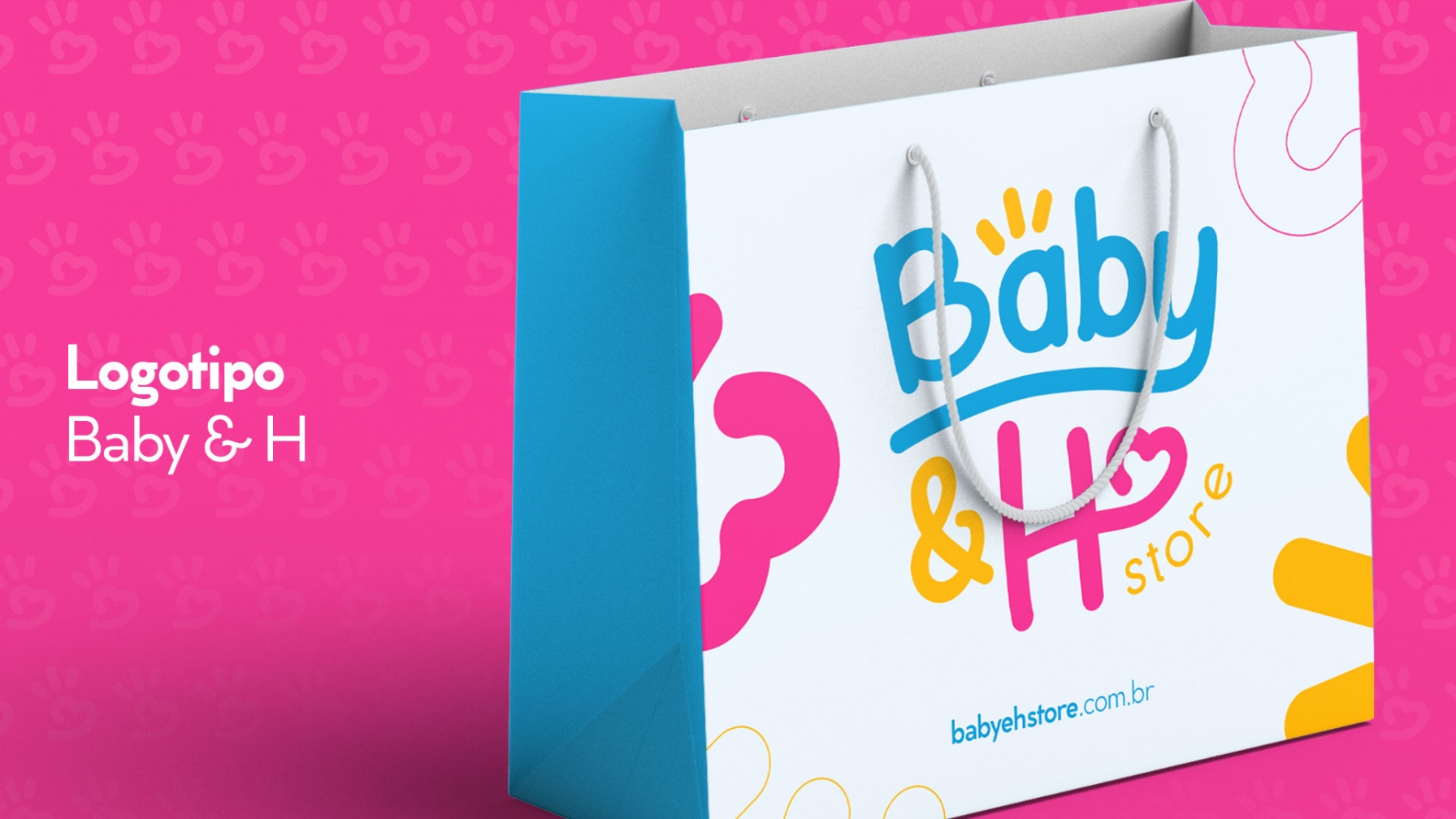 Redesign de Logotipo Baby & H Store
