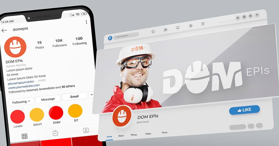 Logotipo para DOM EPIs