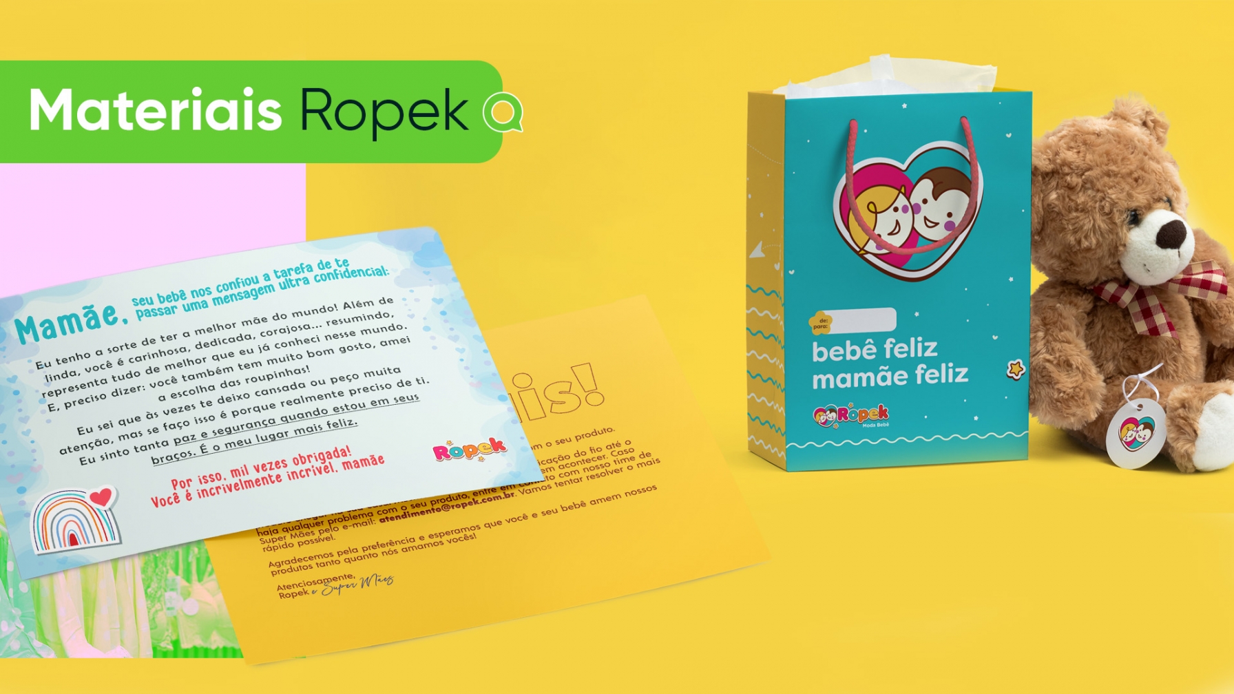 Materiais Impressos para Ropek Moda Bebê