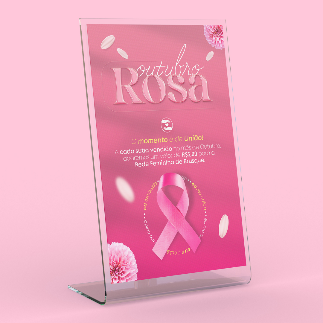 Material de Campanha Outubro Rosa da Pele de Seda 2