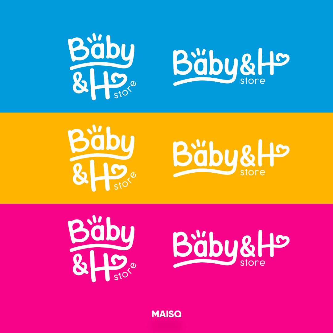 Redesign de Logotipo Baby & H Store 8