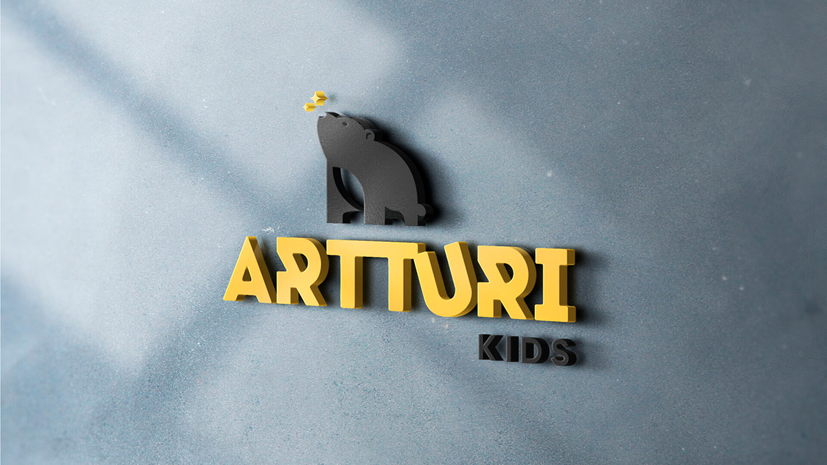 Criação de Logotipo para marca ARTTURI Kids 4