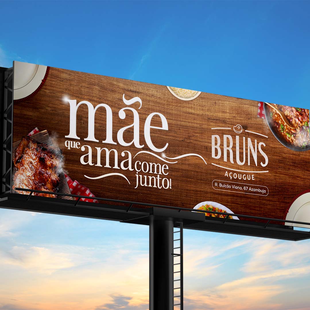 Campanha de Dia das Mães feita para o Açougue Bruns foi Linda e Completa! 1