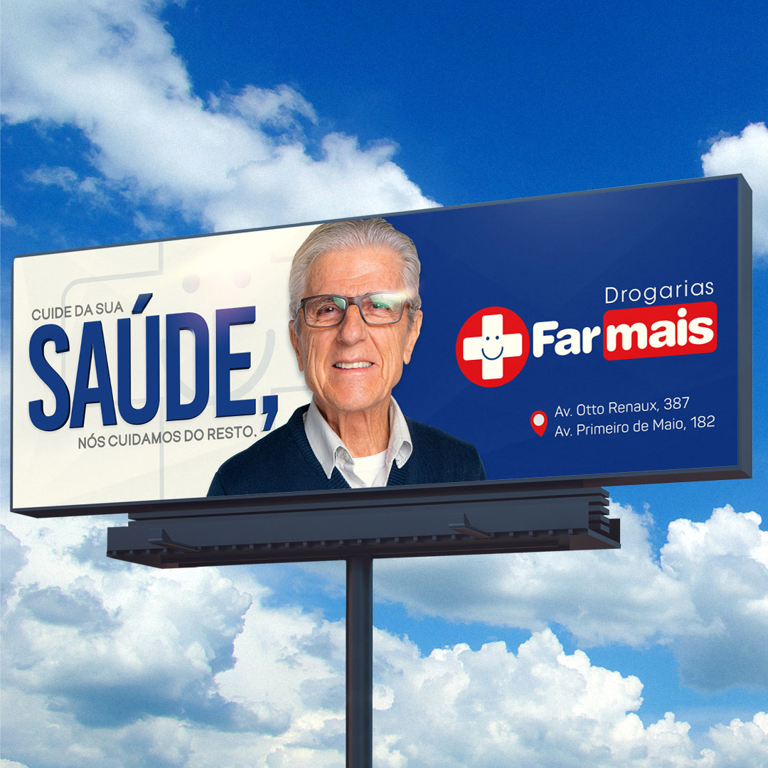 Outdoor e Redes Sociais Aumentam o Reconhecimento da Farmais Prosaude 1
