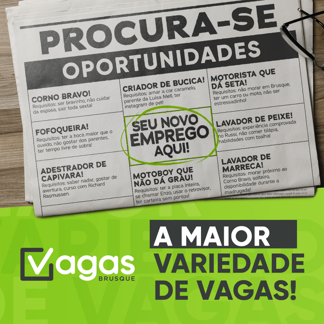 Campanha Publicitária para Vagas Brusque 7