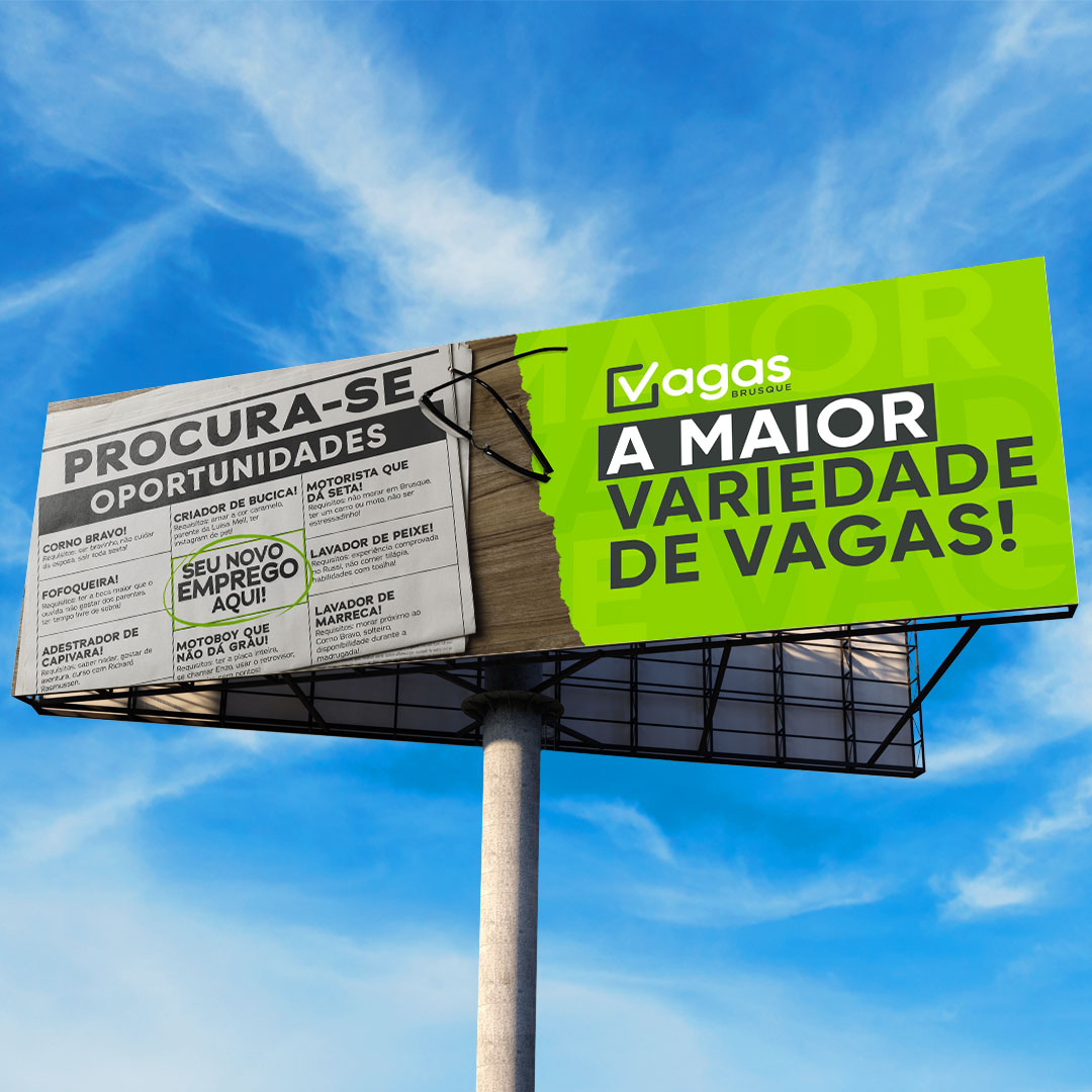 Campanha Publicitária para Vagas Brusque 9