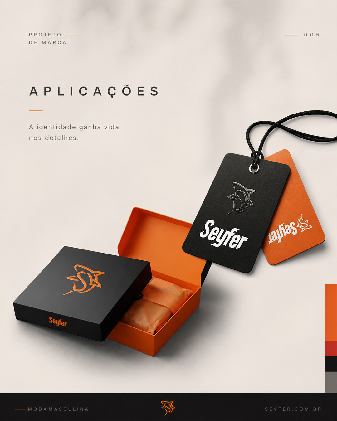 Conheça a Identidade Visual Criada para a Seyfer, E-commerce de Moda Masculina de Brusque 5
