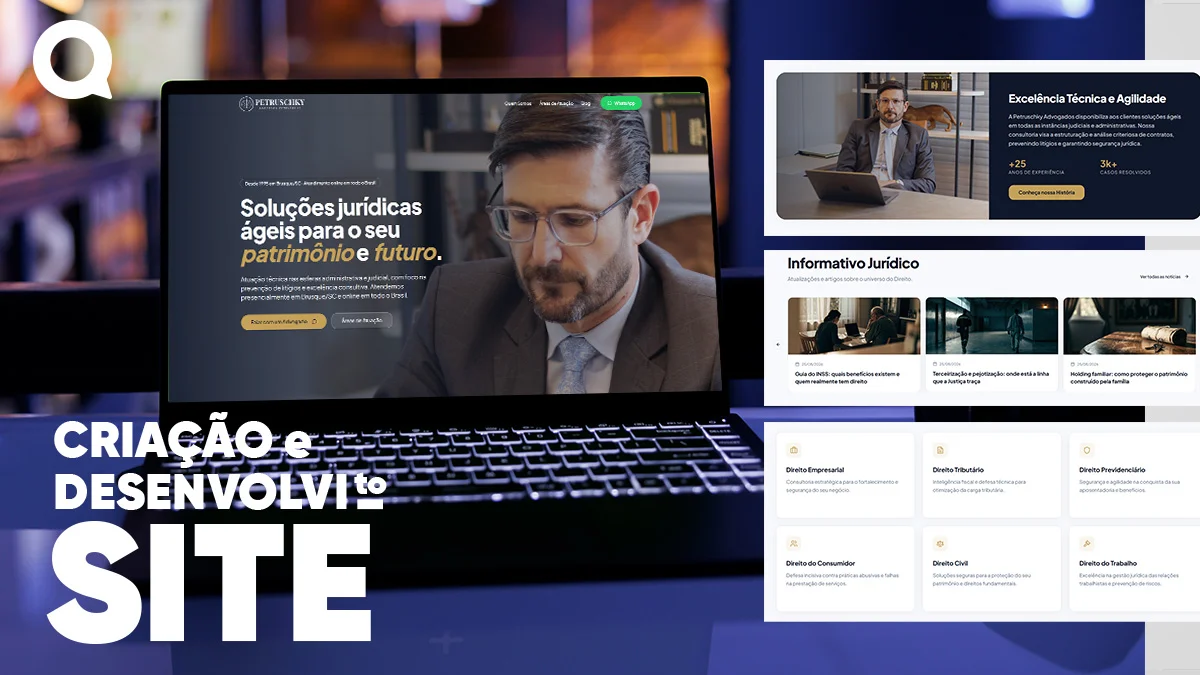 Criação de Site para Escritório de Advocacia Petruschky Advogados