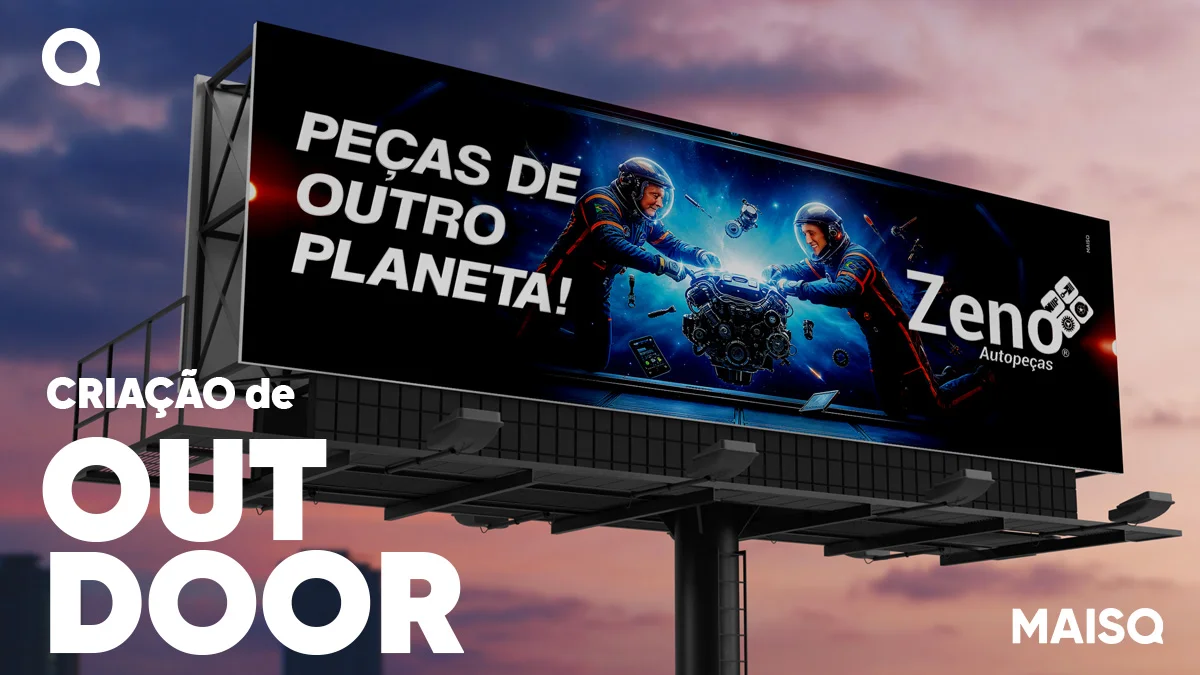 Campanha de Outdoor e Painel de LED para Zeno Autopeças
