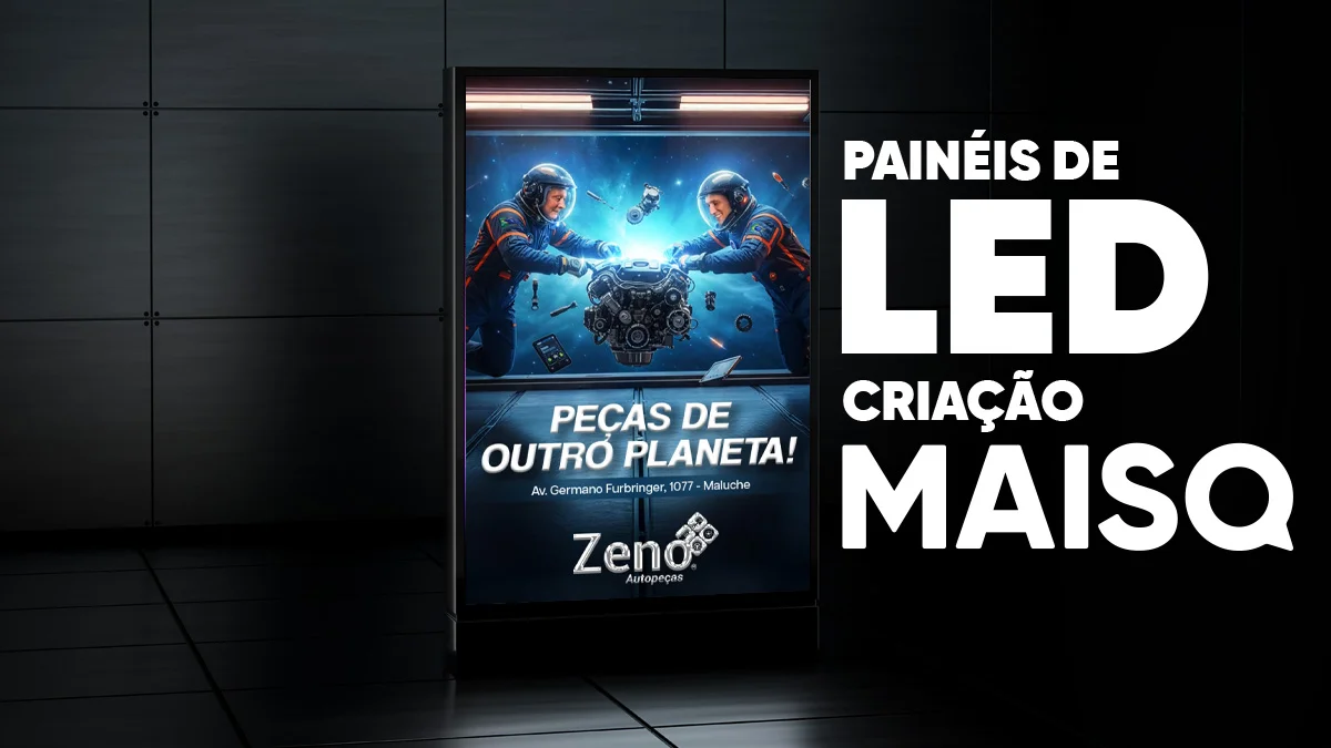 Campanha de Outdoor e Painel de LED para Zeno Autopeças 6