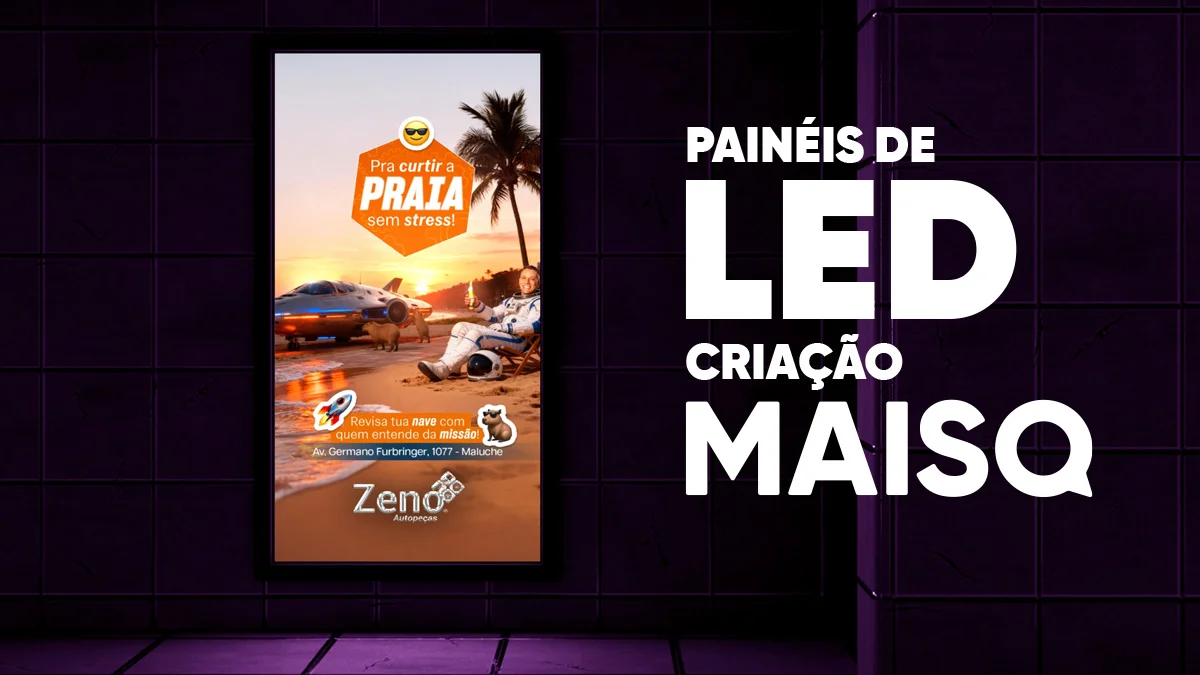 Campanha de Outdoor e Painel de LED para Zeno Autopeças 7